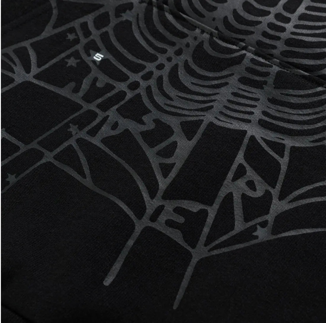 SP5DER Rhinestone Punk V2 Hoodie Black