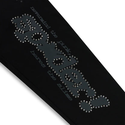 Sp5der Rhinestone V2 Track Bottoms 'Black'