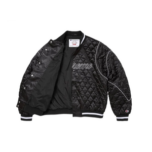 Supreme x Champion Quilted Satin Varsity Jacket ‘Black’