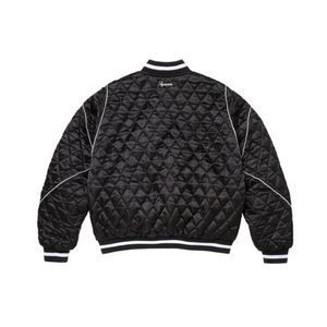 Supreme x Champion Quilted Satin Varsity Jacket ‘Black’
