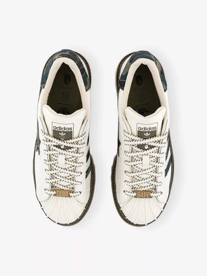 CLOT x BAPE x adidas Superstar 'Off White Olive Cargo'