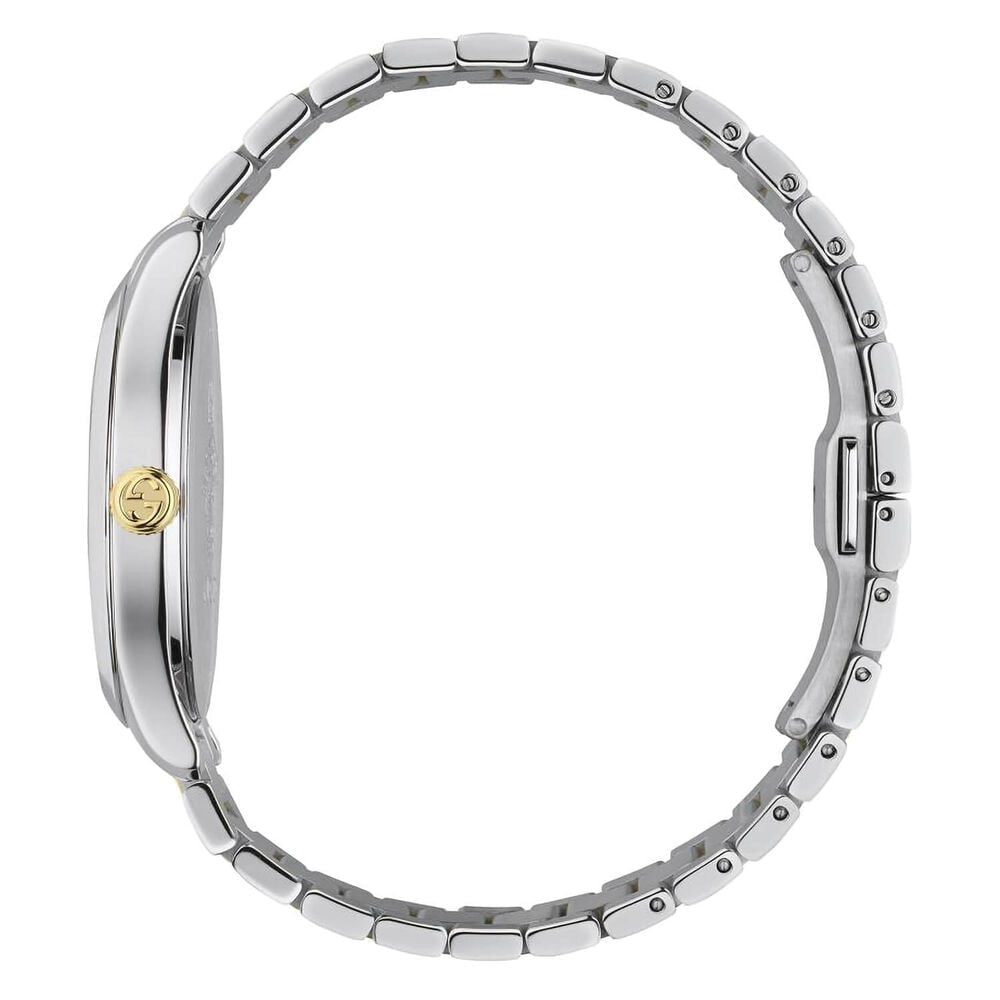 Gucci G-Timeless 38mm Feline Dial Two Tone Bracelet Ladies' Watch