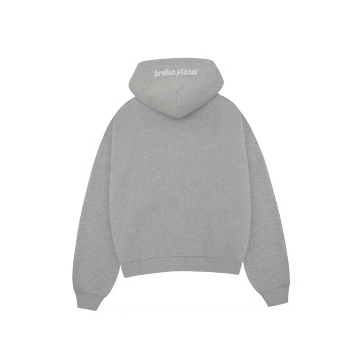 Broken Planet Outer Space Zip-up Hoodie 'Heather Grey'