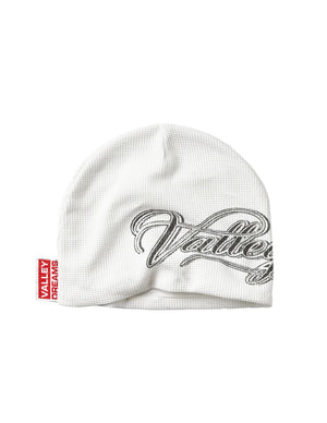 Valley Dreams Vale Forever Cursive Beanie ‘White’