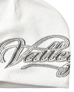 Valley Dreams Vale Forever Cursive Beanie ‘White’