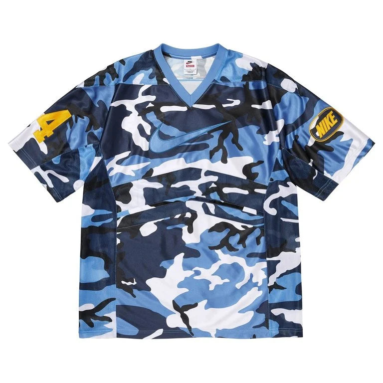 Supreme x Nike Football Camo Jersey “Blue
