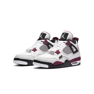 Air Jordan 4 Retro x PSG Sneakers ‘White Neutral Grey Bordeaux’
