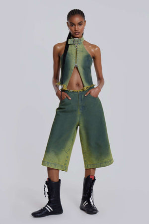 Jaded London Toxic Denim Jorts