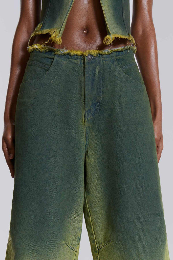 Jaded London Toxic Denim Jorts