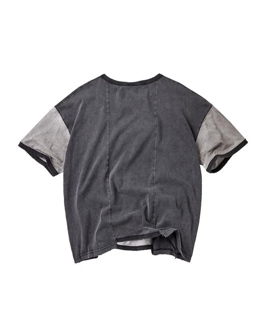 Vale Forever Valemore Athletics Dept Patchwork T-Shirt ‘Grey Black’