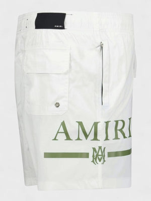 Amiri Ma Bar Logo Swimtrunk ‘White’