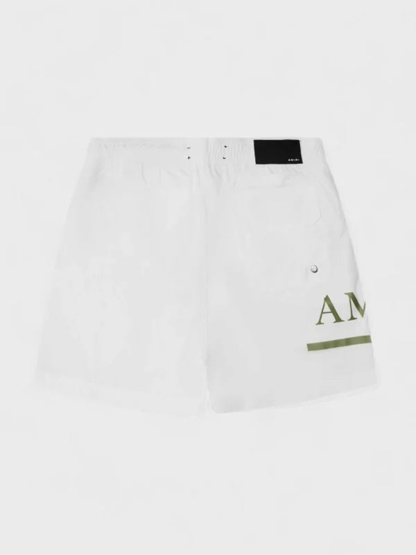 Amiri Ma Bar Logo Swimtrunk ‘White’