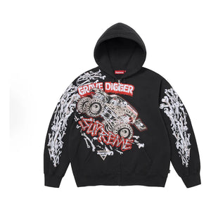 Supreme Grave Digger Zip-up Hoodie