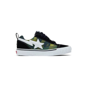 Vans x BAPE Premium Knu Skool Sneakers ‘Camo Green’