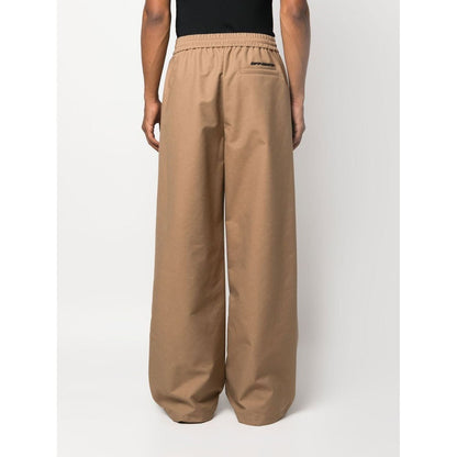 Off-White Logo Embossed Wide Leg Trousers