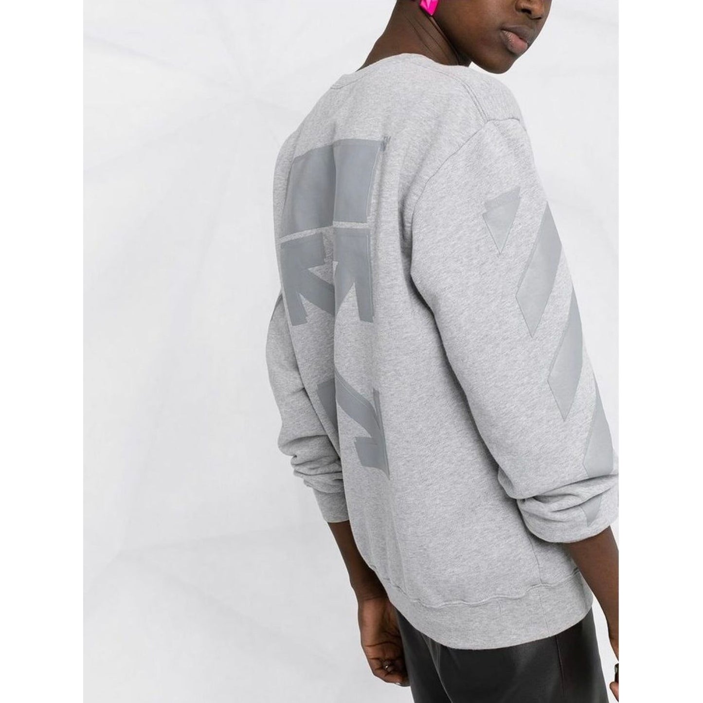 Off-White Melange Arrow Sweater