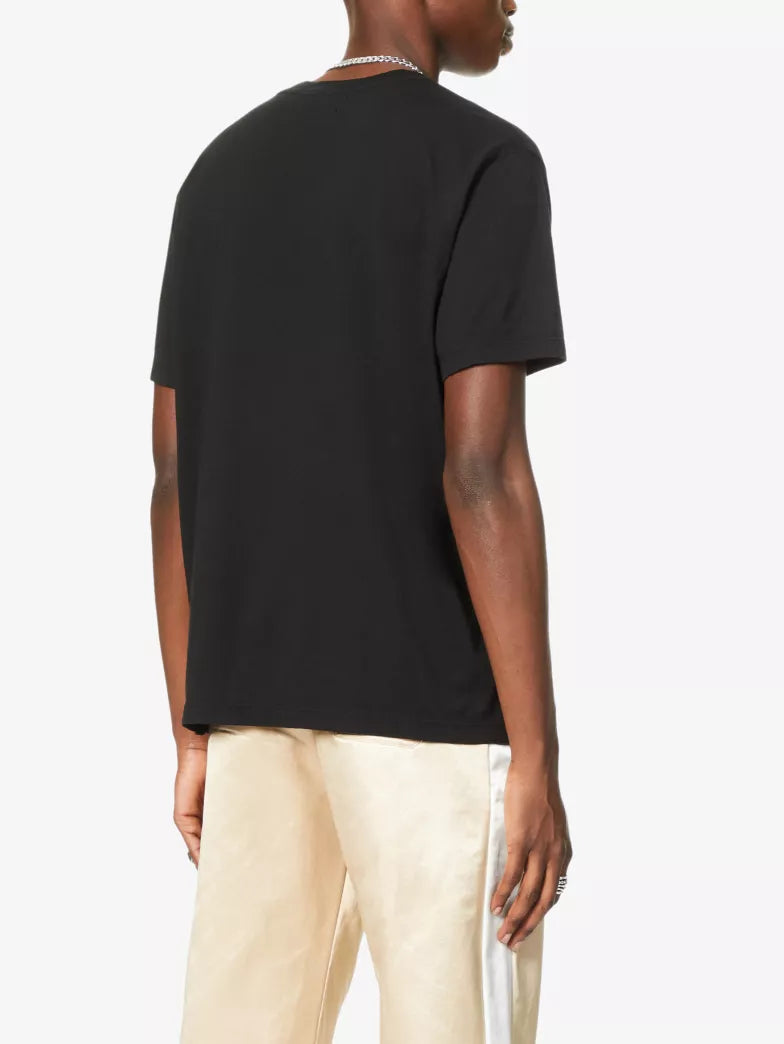 AMIRI x PLAYBOY LOGO-PRINT COTON-JERSEY BLACK T-SHIRT