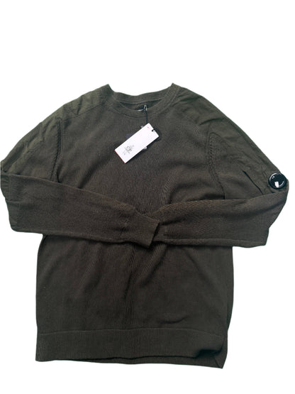 C.P. Company plain khaki green knit jumper