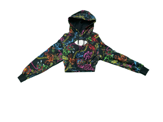 Versace Jeans Couture Baroque Bijoux print hoodie