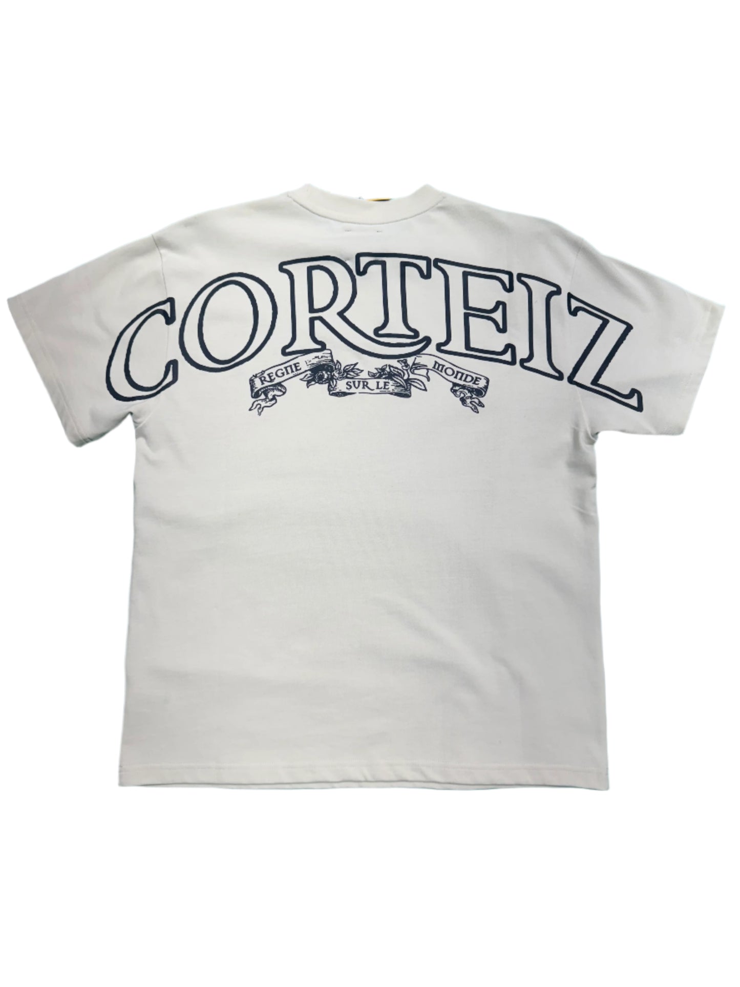 Corteiz Règne sur le monde heavyweight cream tee