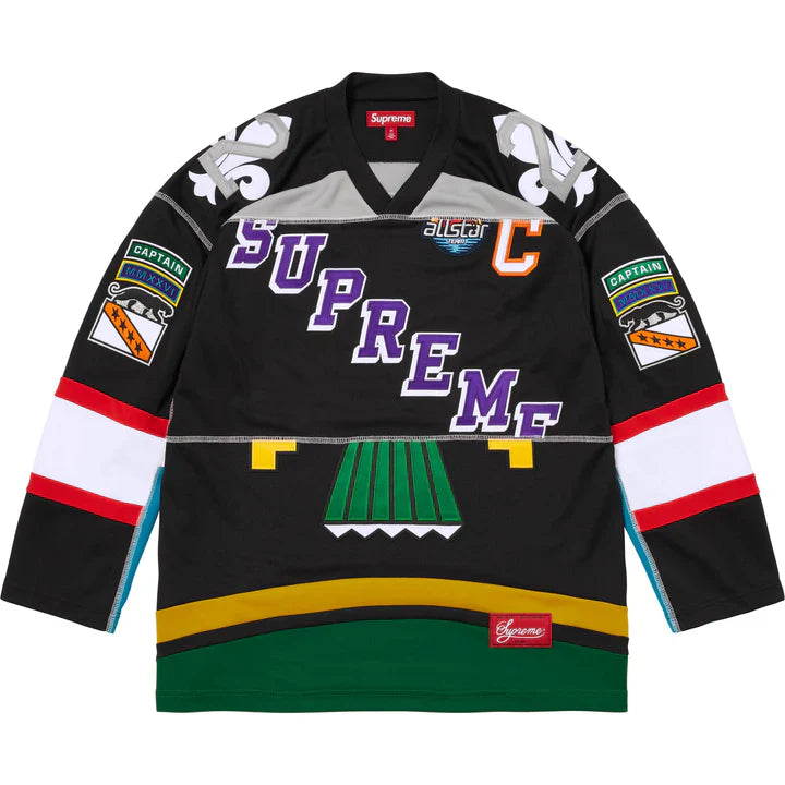 Supreme Paneled Hockey Jersey 'Black'