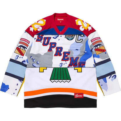 Supreme Paneled Hockey Jersey 'White'