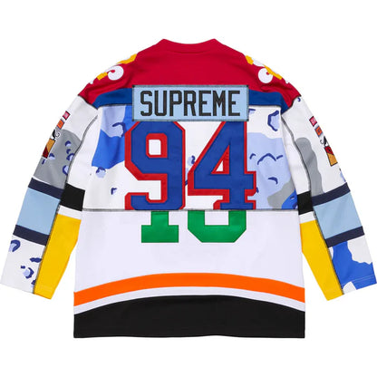 Supreme Paneled Hockey Jersey 'White'