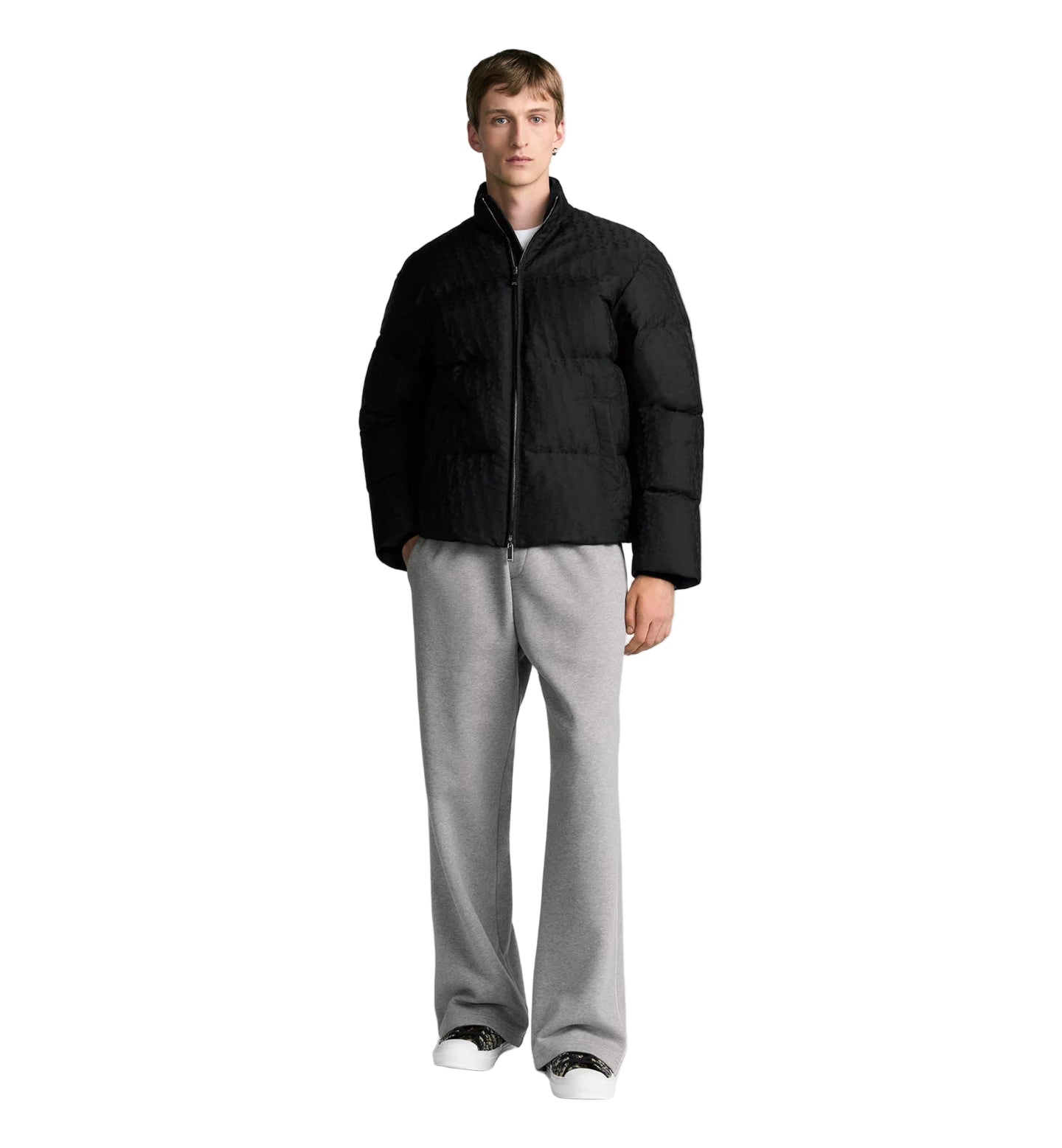 Dior Oblique Puffer Jacket 'Black Technical Jacquard'