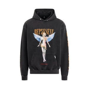 Represent Reborn Hoodie aged Black