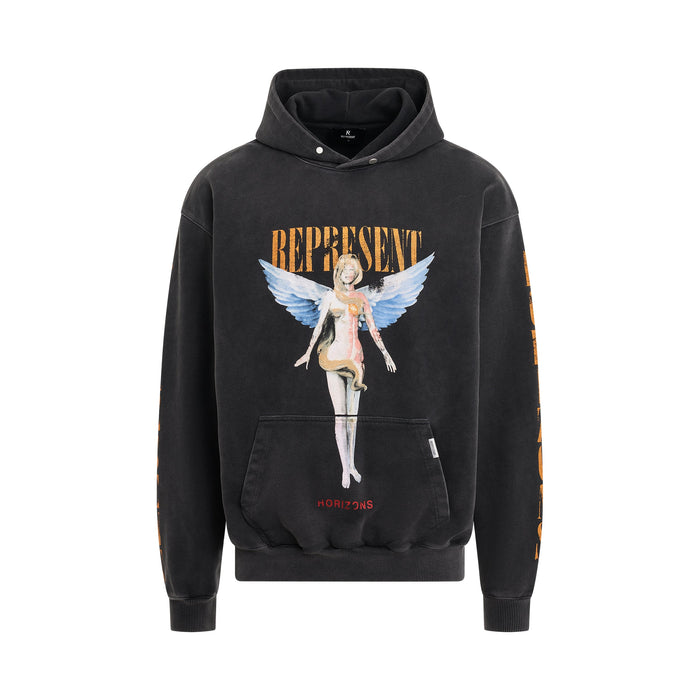 Represent Reborn Hoodie aged Black