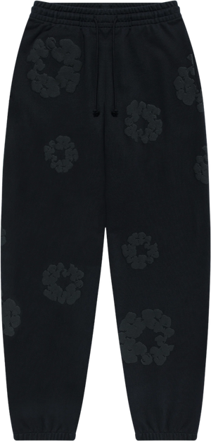 Denim Tears Cotton Wreath Sweatpants Black Monochrome