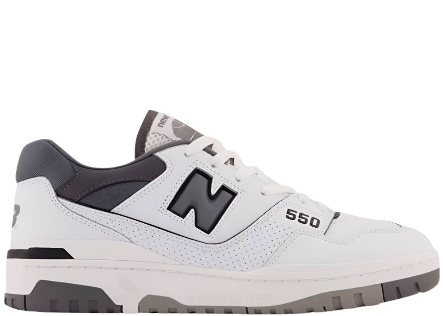 New Balance 550 White Grey Dark Grey