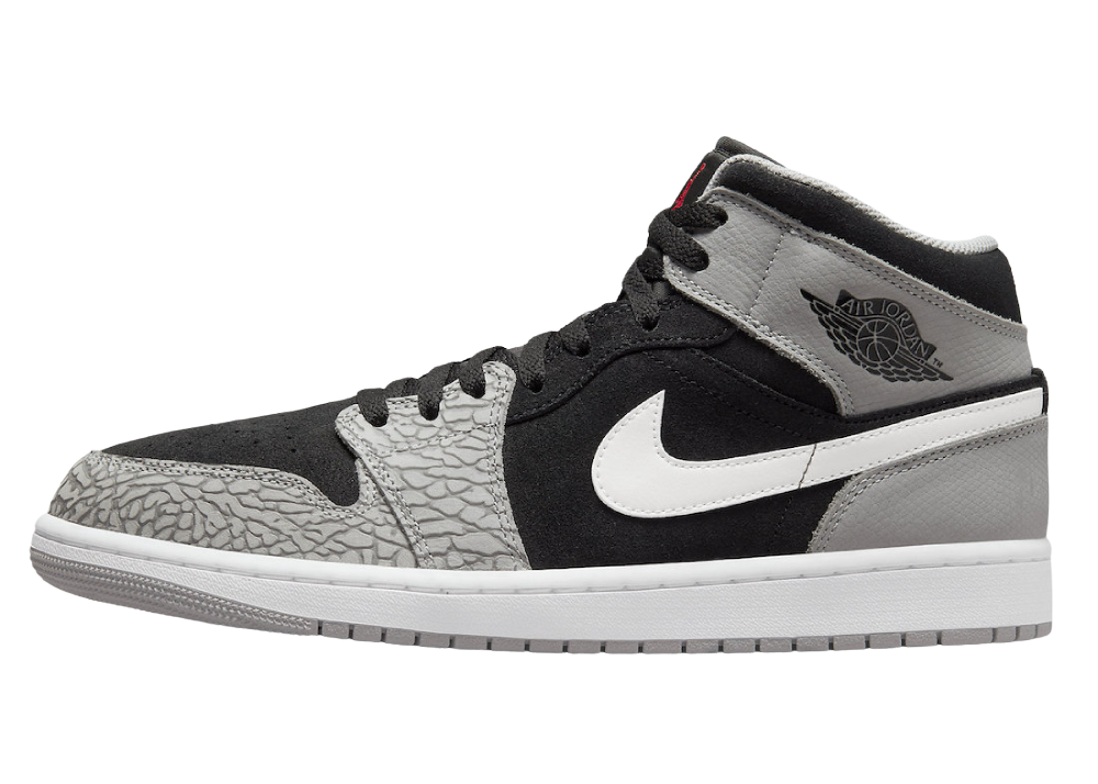 Jordan1 Mid Elephant Print