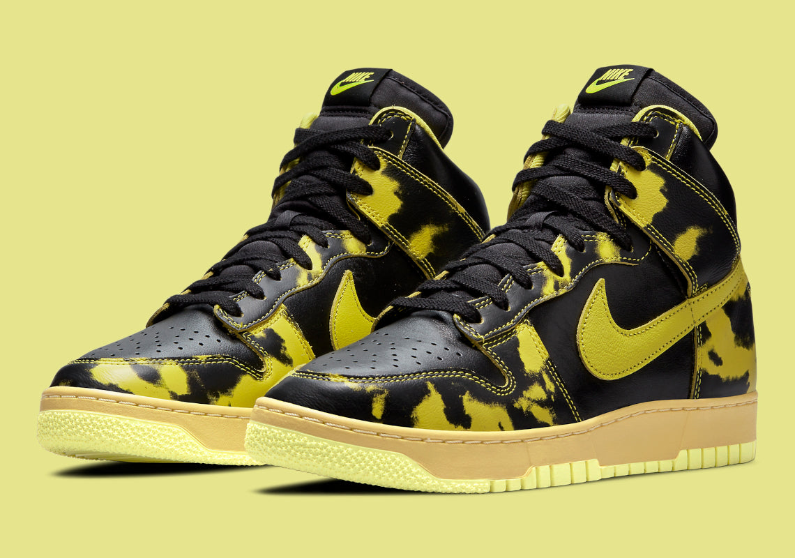 Nike Dunk High Yellow Acid Wash