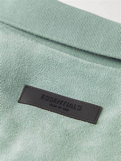 Essentials Fear Of God Logo-Appliquéd Terry Polo Shirt