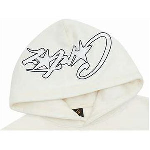 Corteiz Satin C Star Appliqué Hoodie ‘Off White’