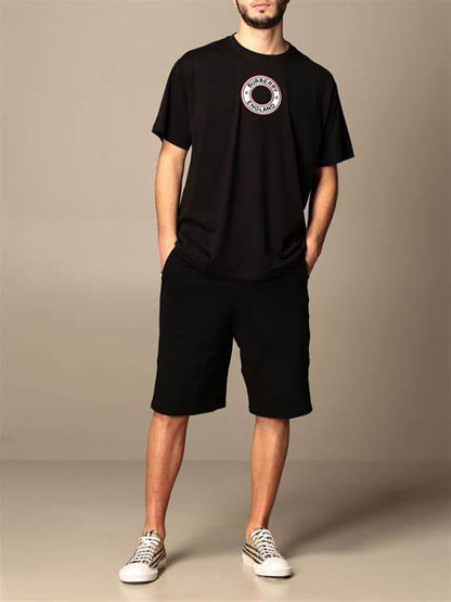 Burberry England Archway Circle T-shirt In Black