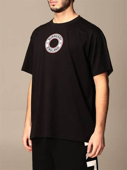 Burberry England Archway Circle T-shirt In Black