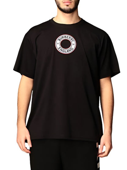 Burberry England Archway Circle T-shirt In Black