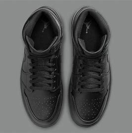 Jordan 1 Mid Triple Black Men's