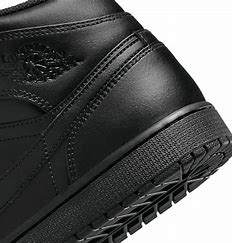 Jordan 1 Mid Triple Black Men's