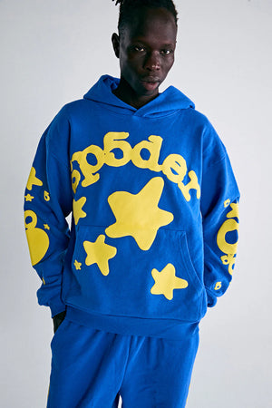 Sp5der Beluga Hoodie 'Blue'