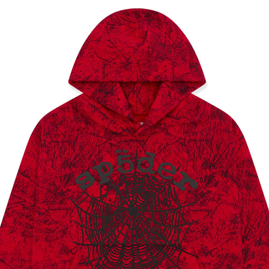 SP5DER RED OG TREE CAMO HOODIE