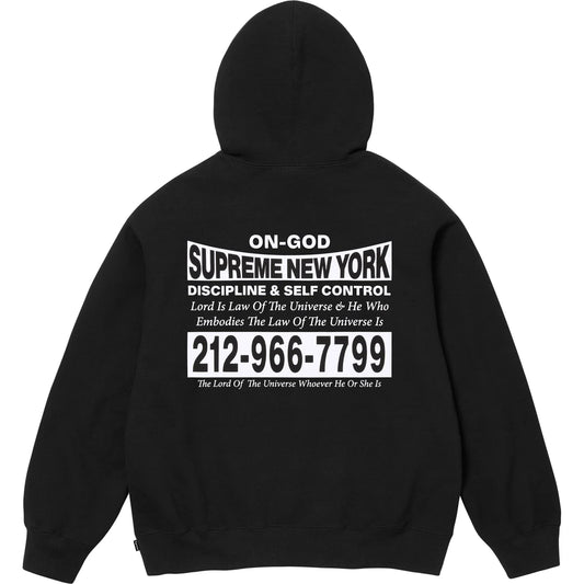 Supreme On GOD Hooded Sweatshirt