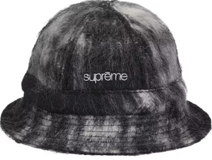 Supreme Mohair Plaid Bell Hat 'Black'