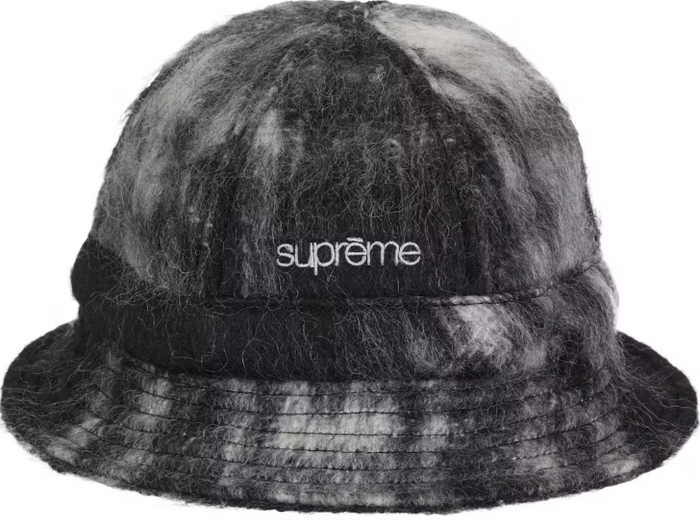 Supreme Mohair Plaid Bell Hat 'Black'