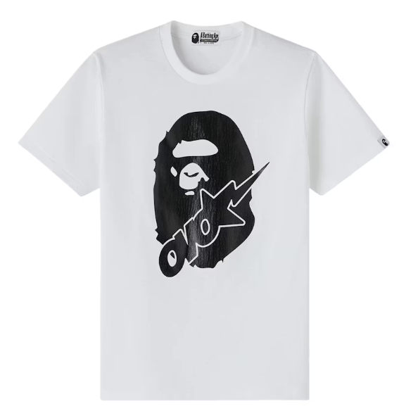 OVO x BAPE-STA Crocodile Print Tee 'White'