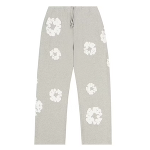 Denim Tears Cotton Wreath Baggy Sweatpants 'Heather Grey'