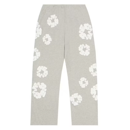 Denim Tears Cotton Wreath Baggy Sweatpants 'Heather Grey'