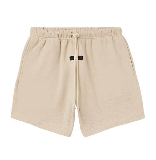 Essentials Fear Of God Straight-Leg Logo-Appliquéd Cotton-Blend Jersey Drawstring Shorts